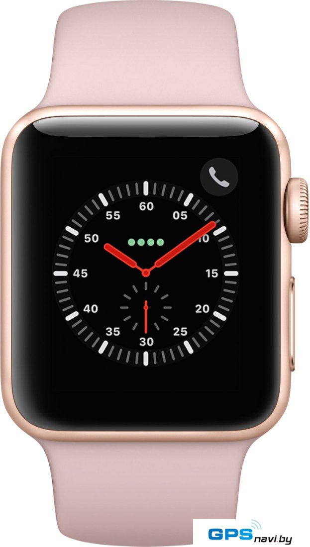 Умные часы Apple Watch Series 3 LTE 38 мм (золотистый алюминий/розовый песок)