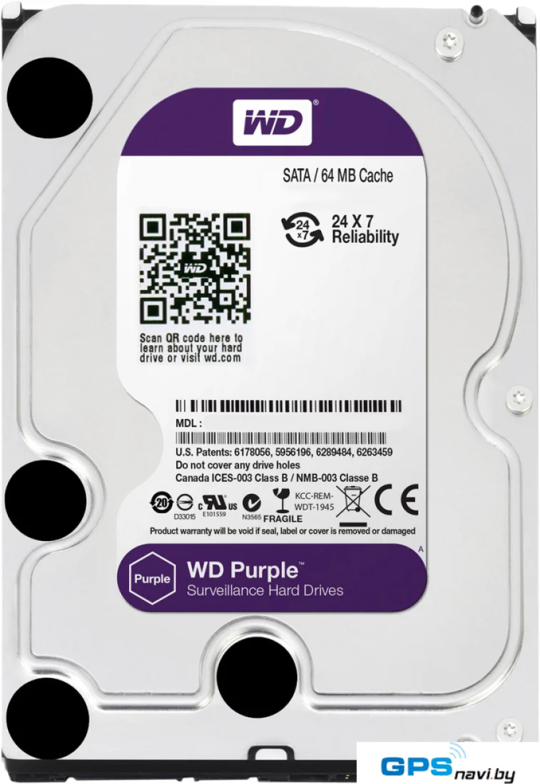 Жесткий диск WD Purple 1TB (WD10PURX)