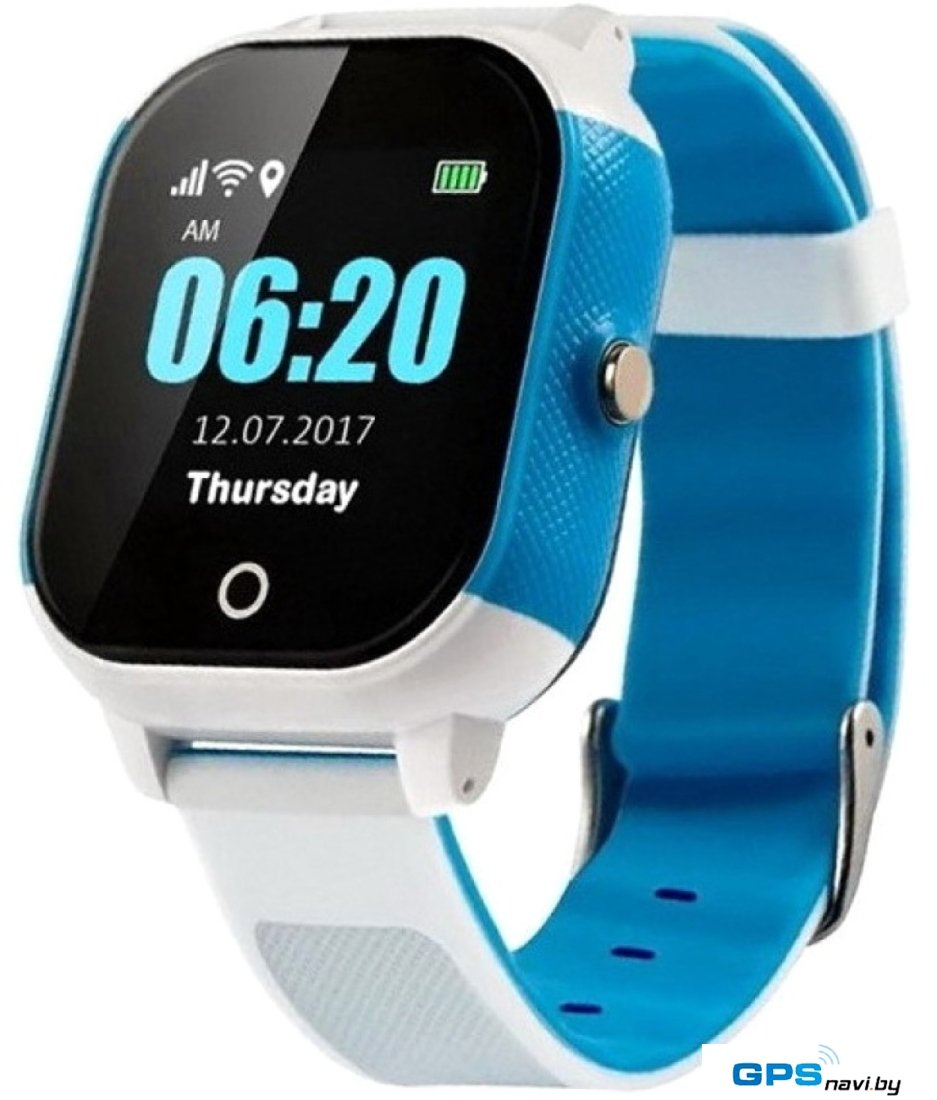 Умные часы Smart Baby Watch GW700S (белый/синий)