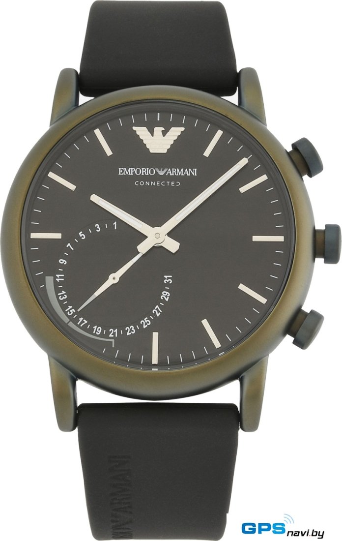 Умные часы Emporio Armani Hybrid 3016 (зеленый/черный)