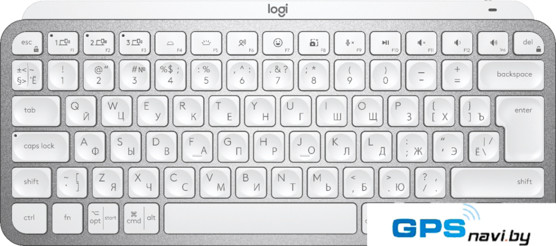 Клавиатура Logitech MX Keys Mini (светло-серый)
