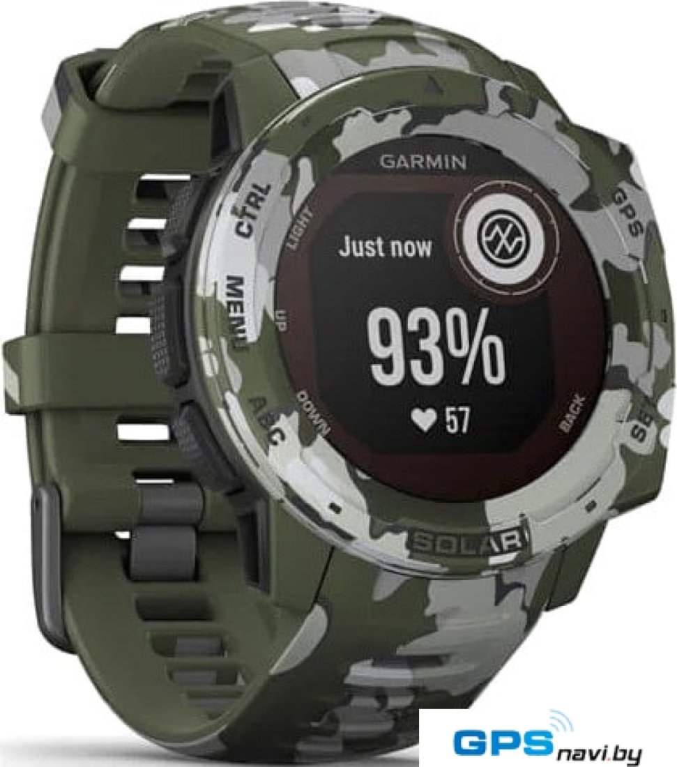 Умные часы Garmin Instinct Solar Camo Edition (лишайник)