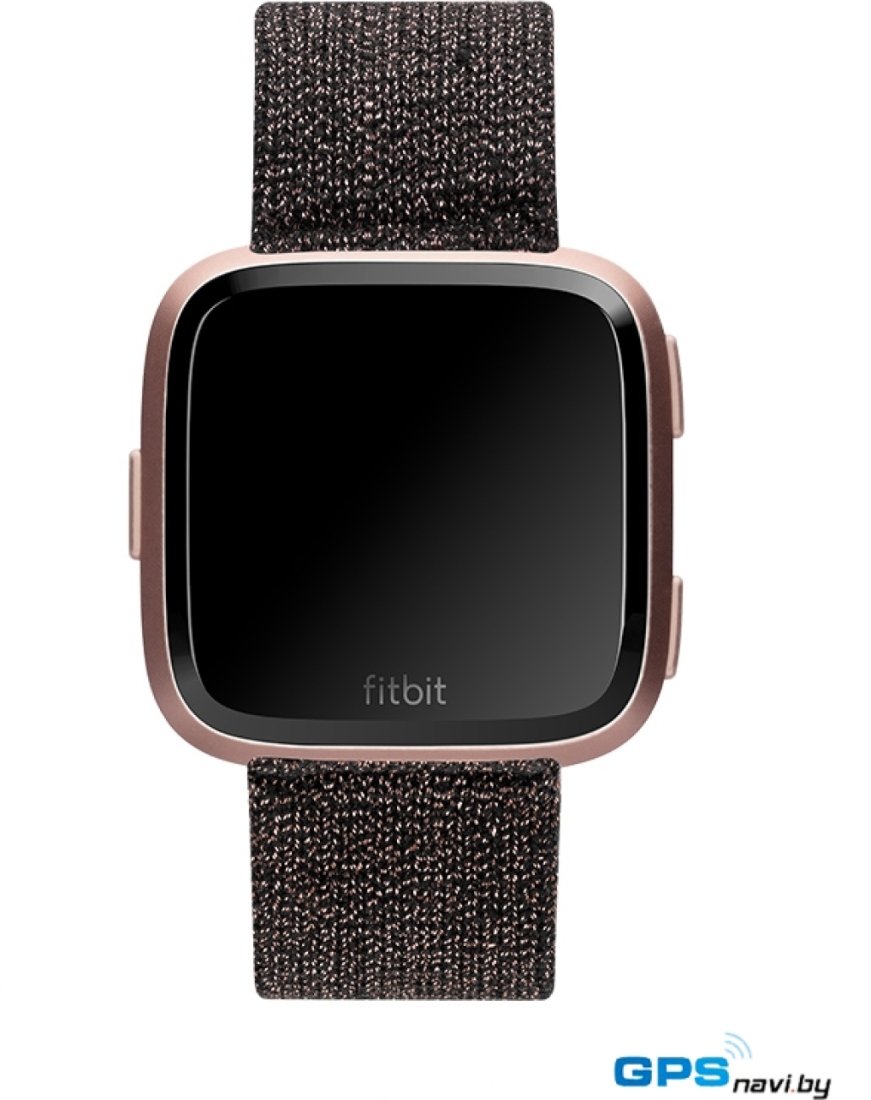 Ремешок Fitbit вязаный для Fitbit Versa (розовый/черный)