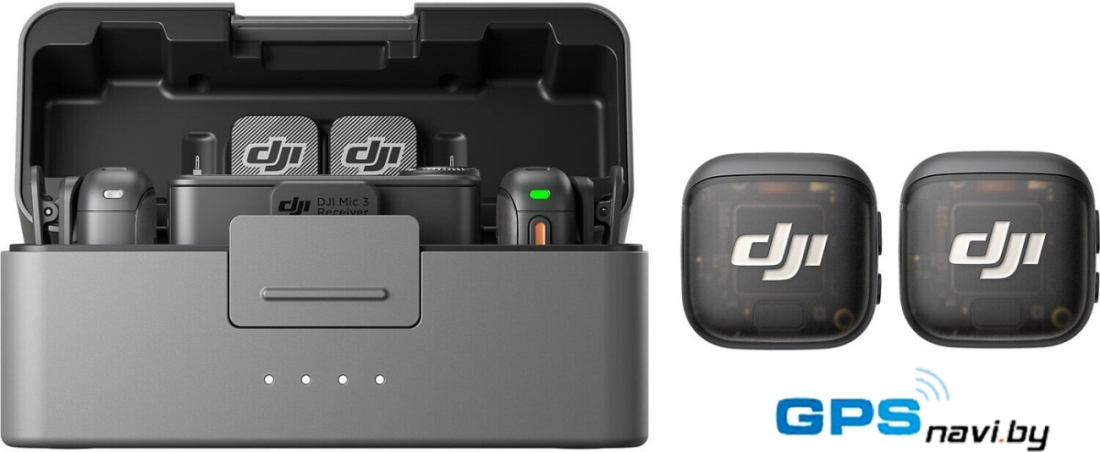 Радиосистема DJI Mic 3 (2TX + 1RX + Charging Case, черный)