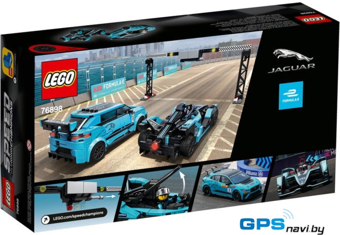 Конструктор LEGO Speed Champions 76898 Formula E Jaguar Racing и I-PACE eTROPHY