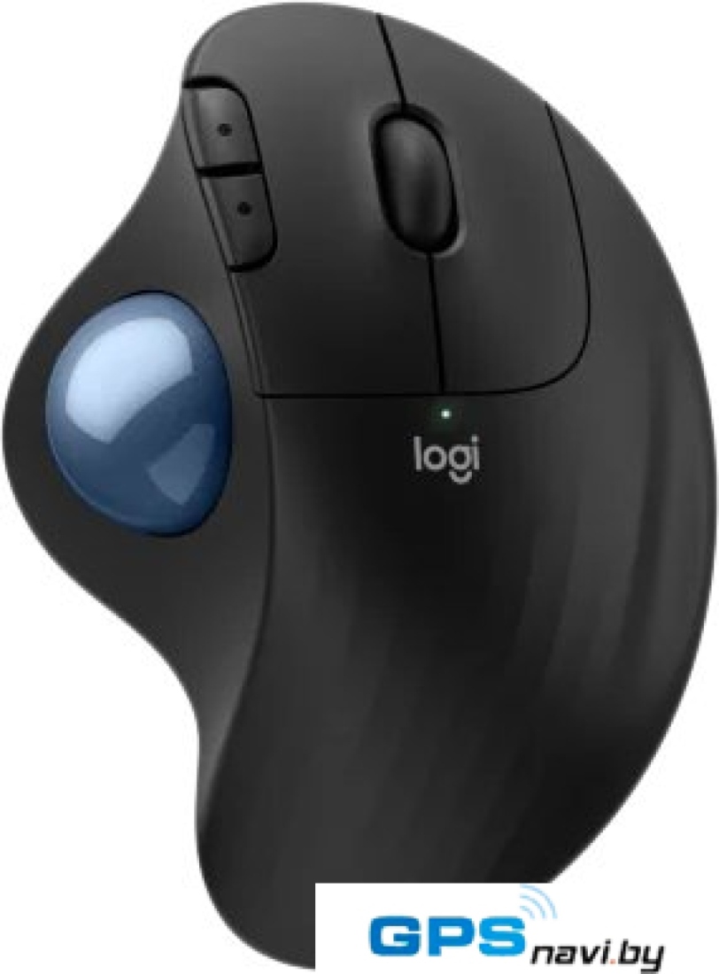 Мышь Logitech Ergo M575S (черный, синий шарик)