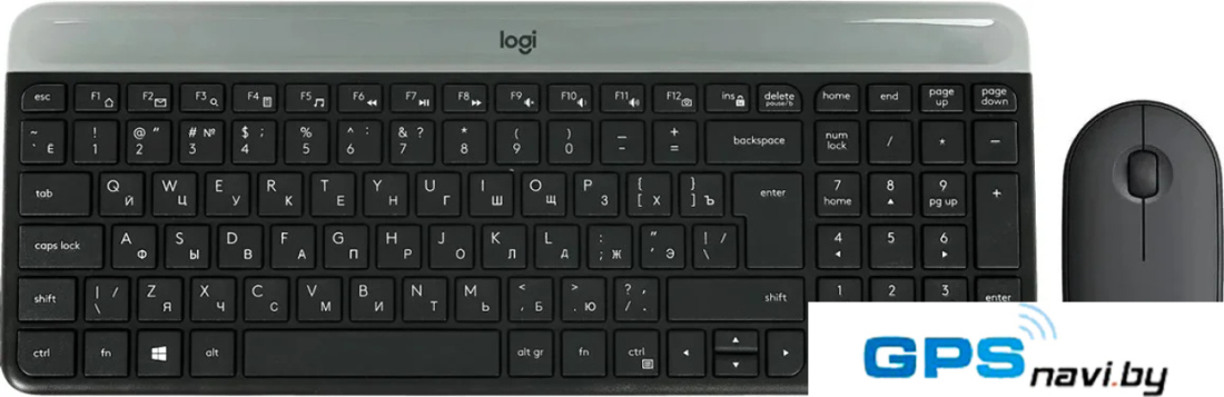 Офисный набор Logitech MK470 Slim Wireless Combo 920-009204 (графитовый)