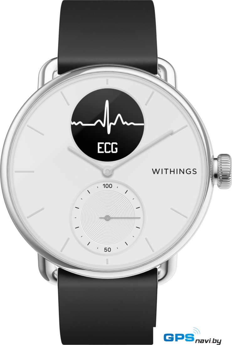 Гибридные умные часы Withings Scanwatch 38мм (белый)