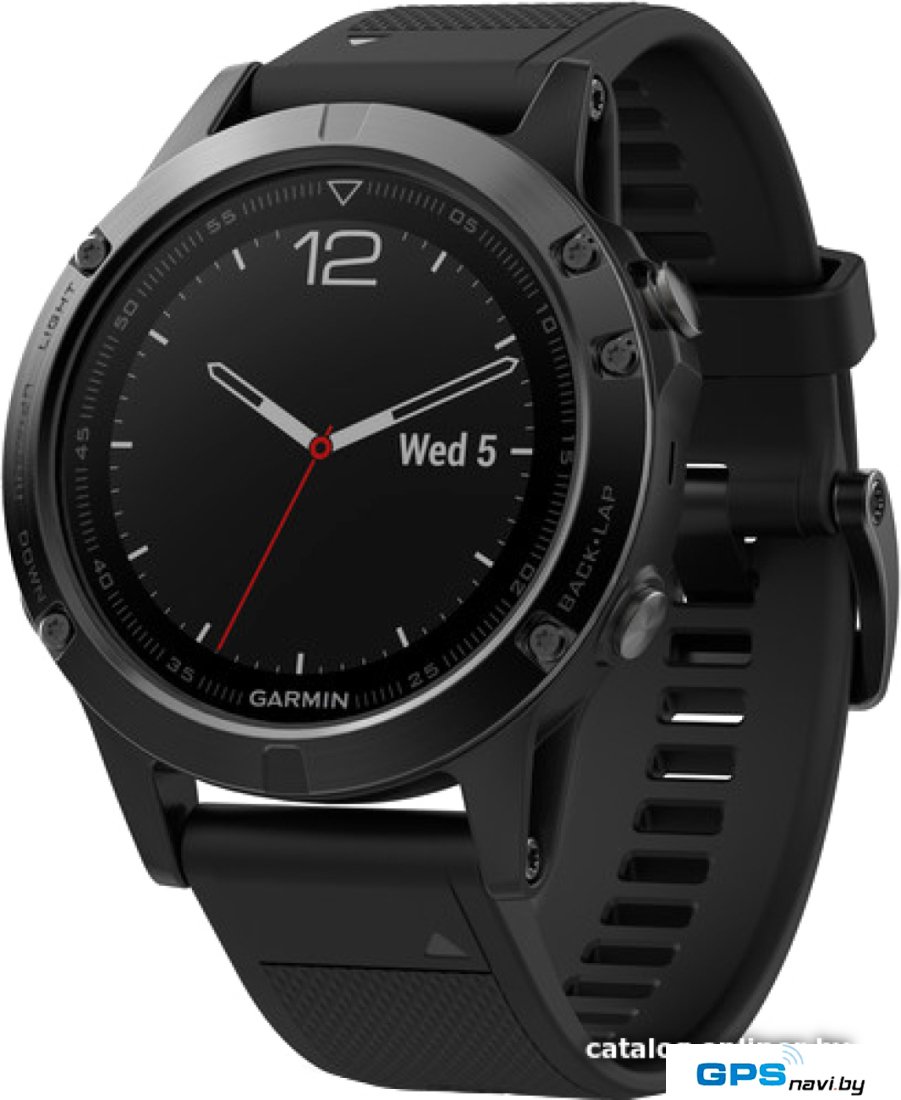 Умные часы Garmin Fenix 5 Sapphire 47mm (черный/черный) [010-01688-11]
