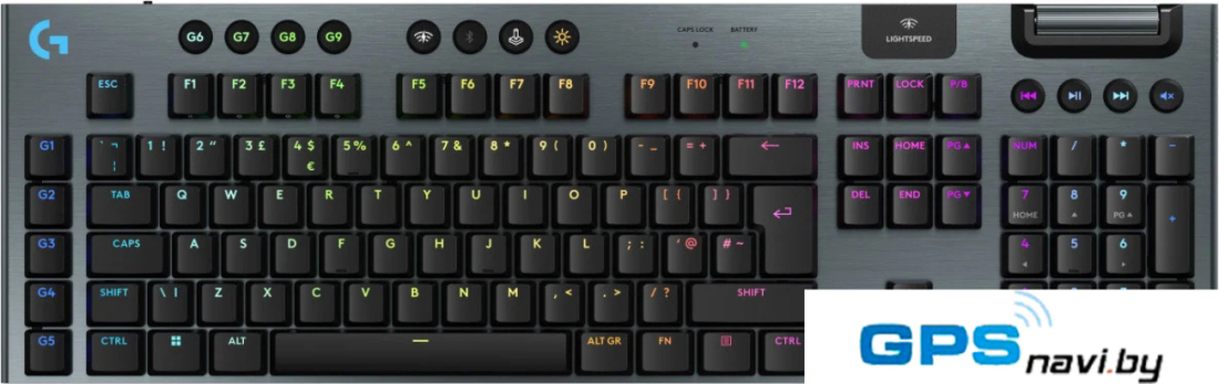 Клавиатура Logitech G915 X Lightspeed GL Tactile 920-012676 (черный, нет кириллицы)