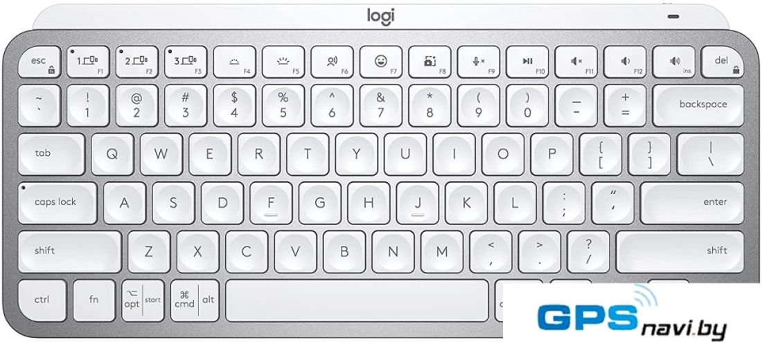 Клавиатура Logitech MX Keys Mini (светло-серый, нет кириллицы)