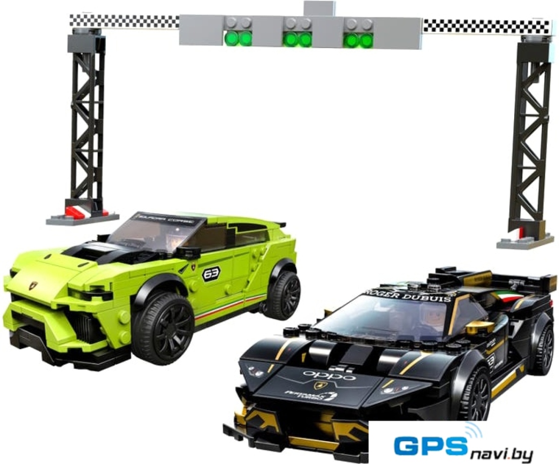 Конструктор LEGO Speed Champions 76899 Lamborghini Urus ST-X и Huracan EVO