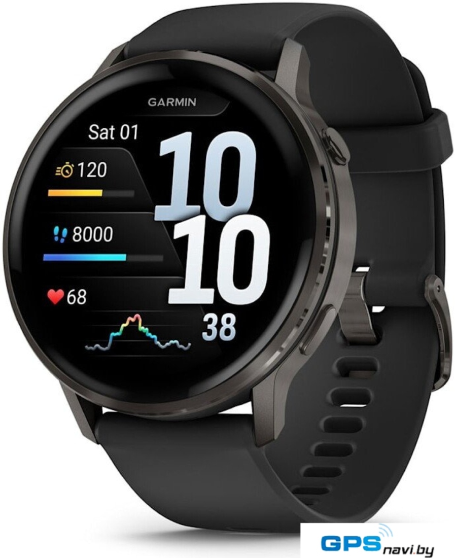 Умные часы Garmin Venu 4 45 мм (черный)