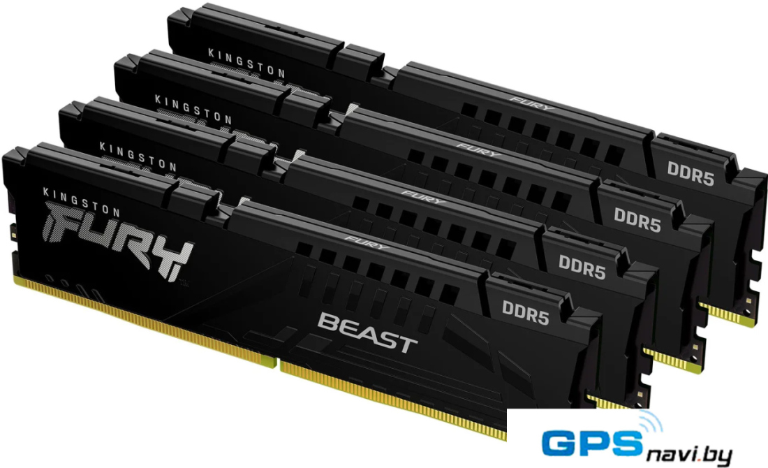 Оперативная память Kingston FURY Beast 4x16ГБ DDR5 6000 МГц KF560C40BBK4-64