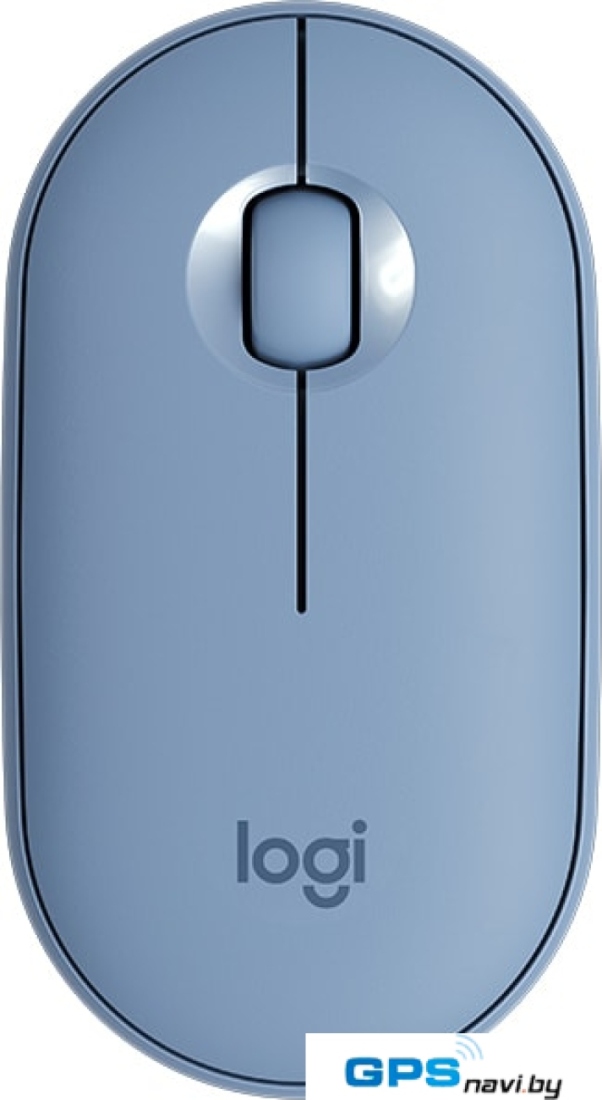 Мышь Logitech M350 Pebble (голубой)