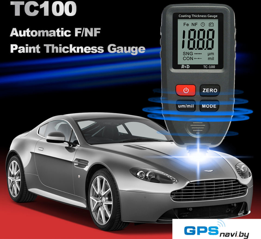 Толщиномер R&D TC100 Car Paint Thickness