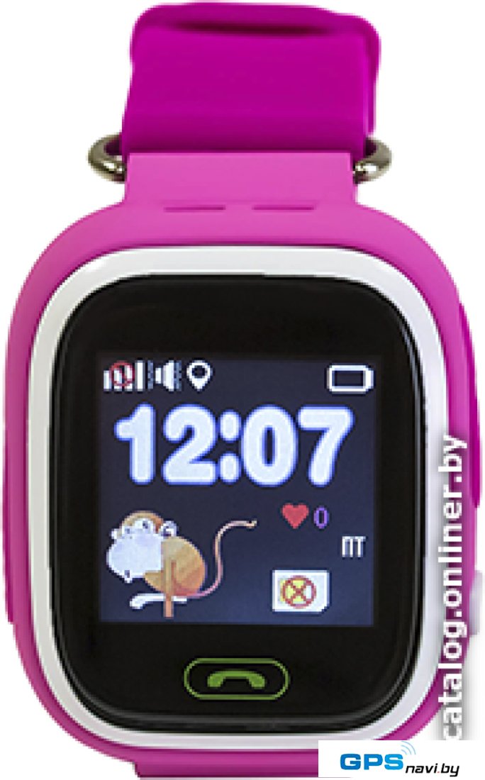 Умные часы Smart Baby Watch Q80 (розовый)