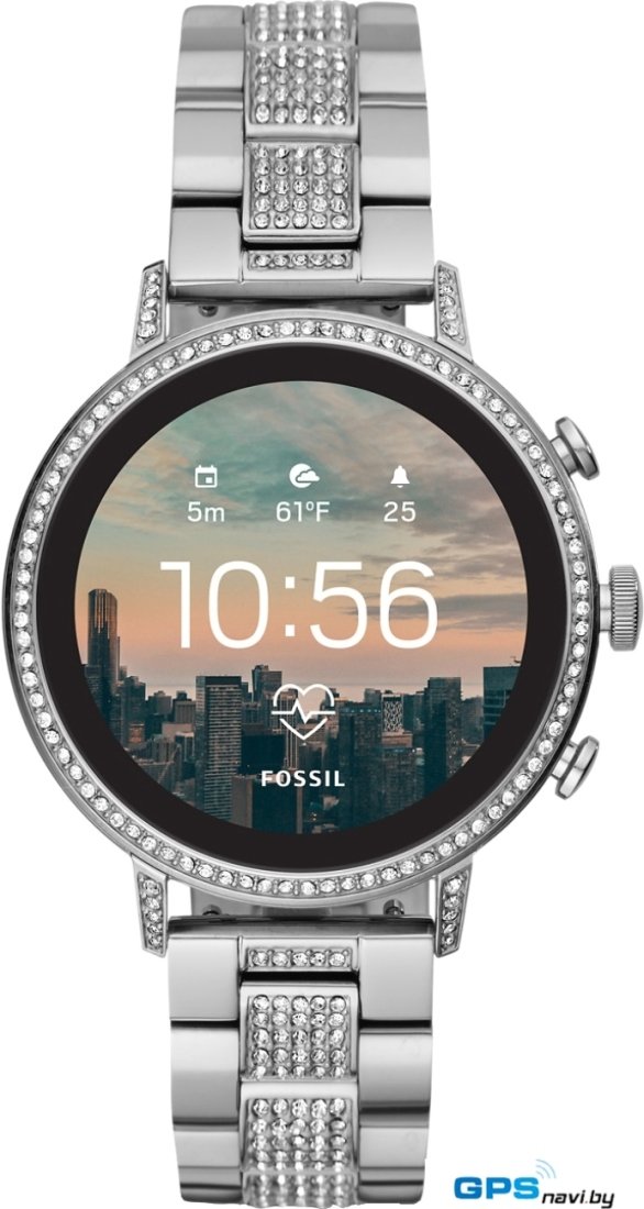 Умные часы Fossil Gen 4 Venture HR (серебристая нержавеющая сталь)