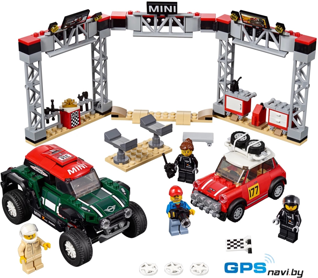 Конструктор LEGO Speed Champions 75894 MINI Cooper S Rally и MINI Cooper Buggy