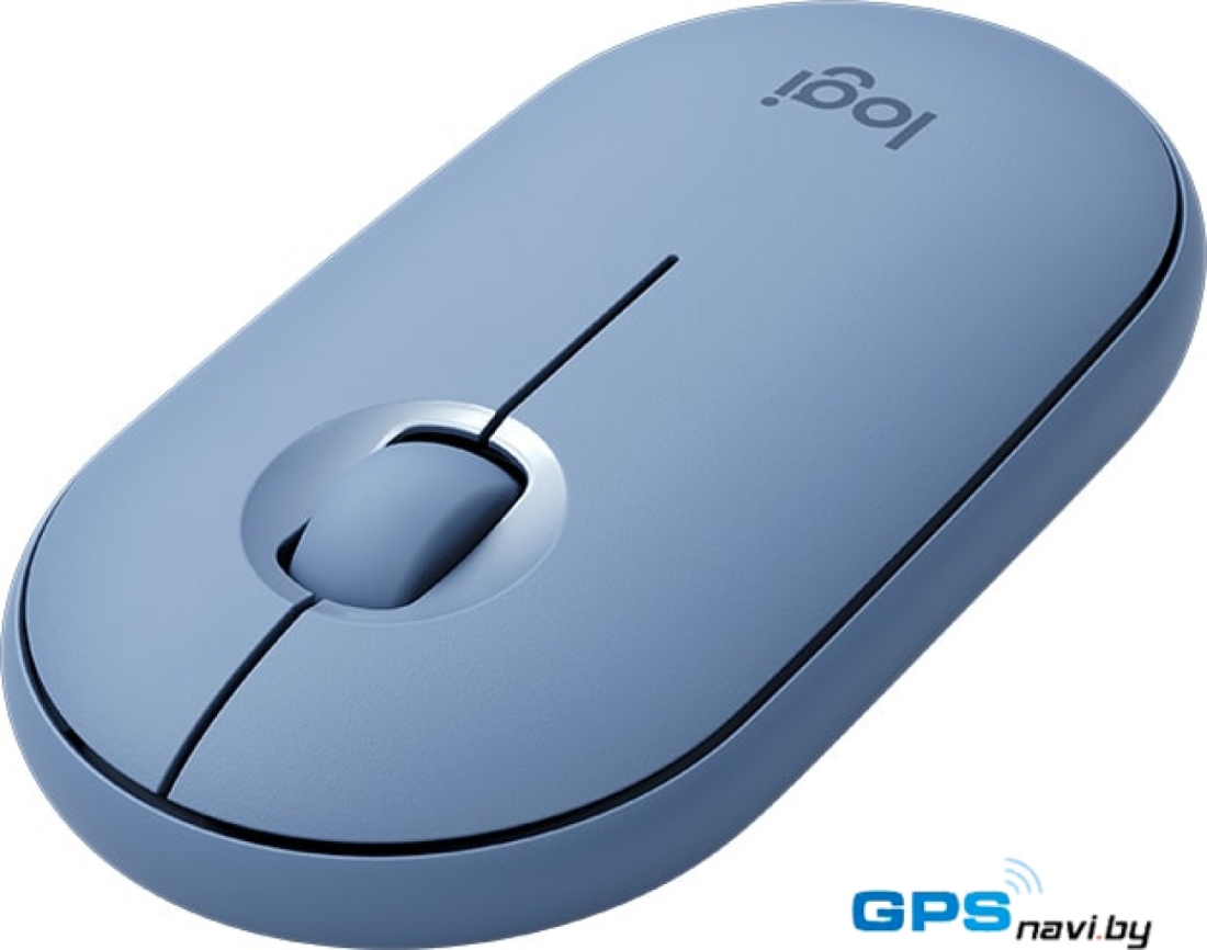 Мышь Logitech M350 Pebble (голубой)