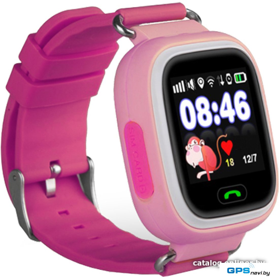 Умные часы GPS Baby Q80 (розовый)