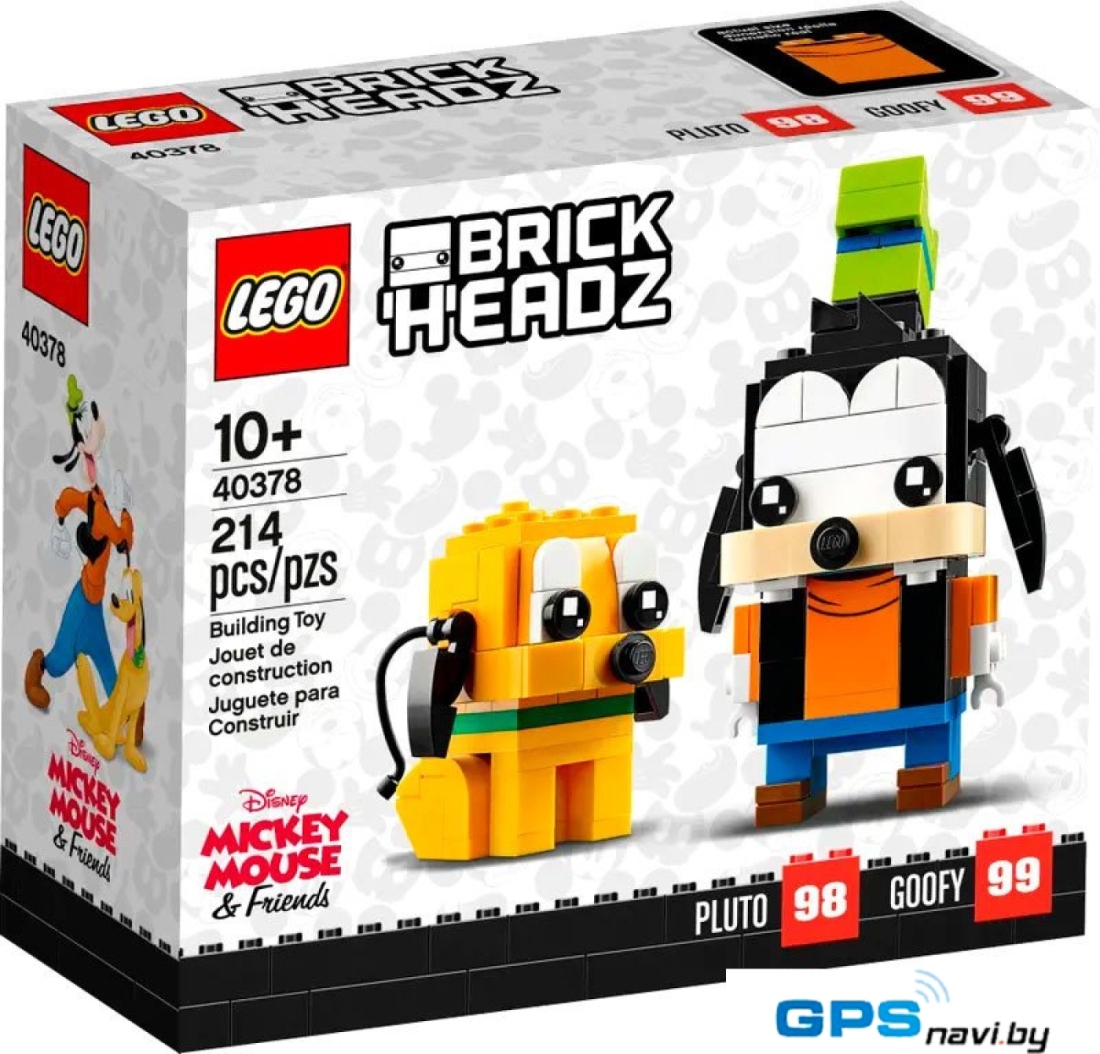 Конструктор LEGO Brick Headz 40378 Гуфи и Плуто