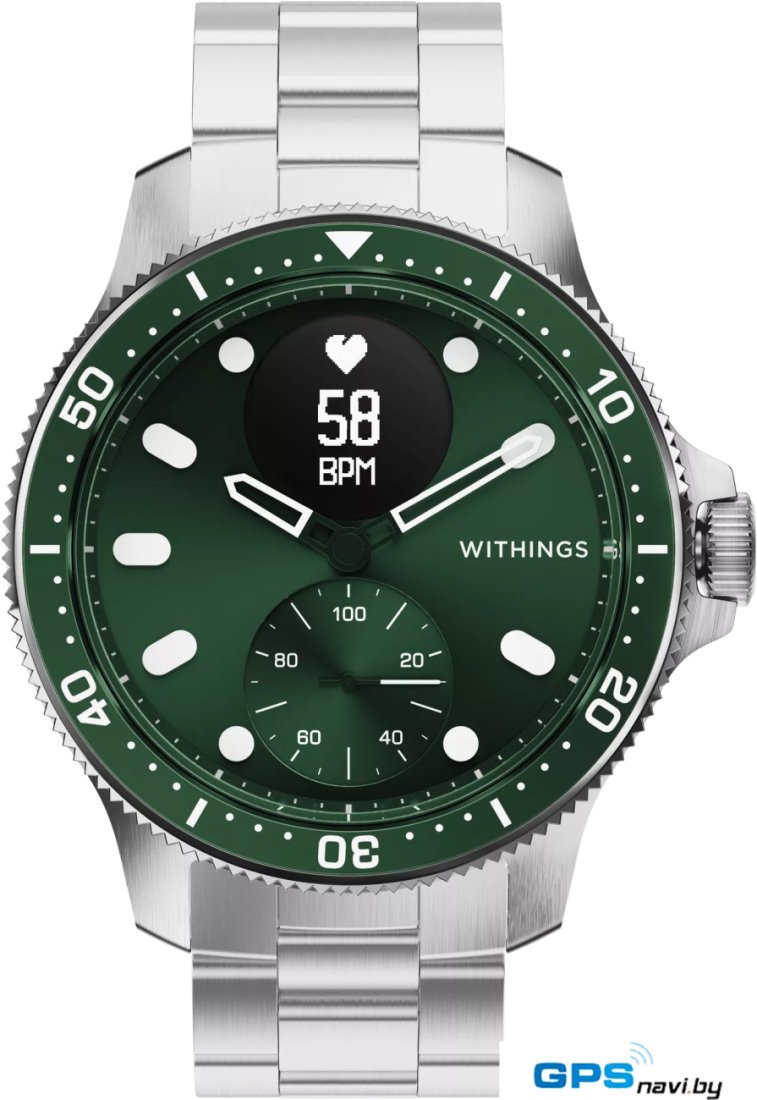 Гибридные умные часы Withings Horizon 43мм (зеленый)