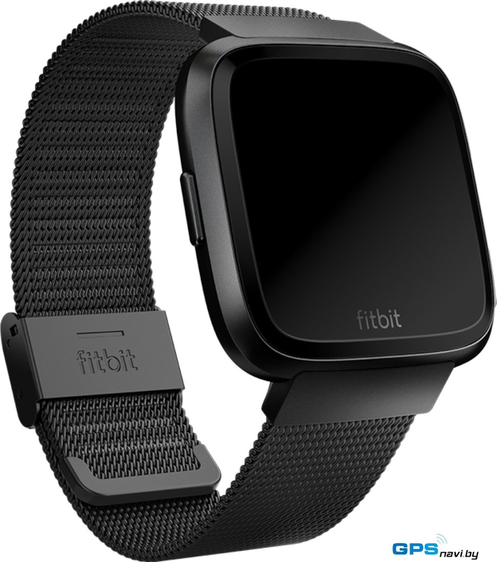 Ремешок Fitbit сетчатый для Fitbit Versa (черный)