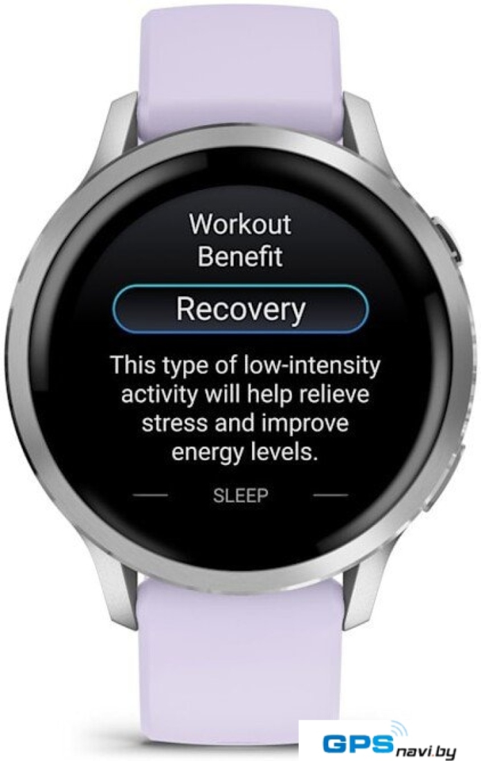 Умные часы Garmin Venu 4 41 мм (серебристый/сиреневый)