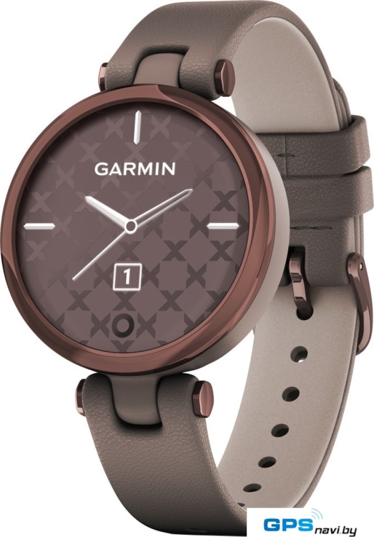 Умные часы Garmin Lily (темно-бронзовый/кожаный ремешок)