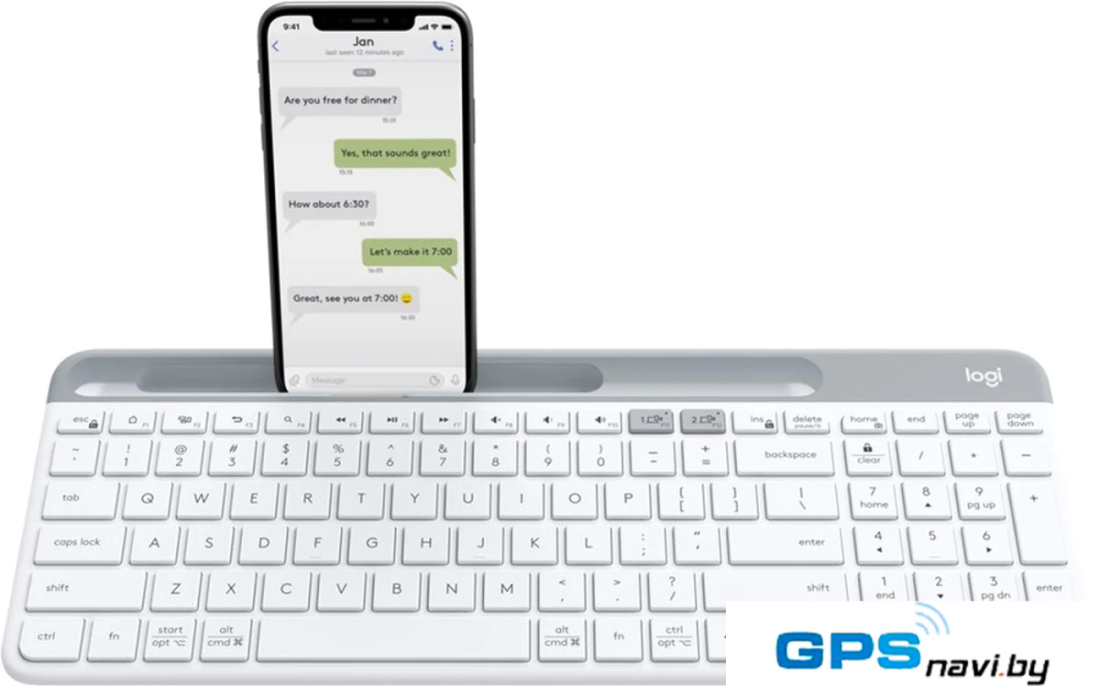 Клавиатура Logitech K580 Slim 920-010621 (белый)