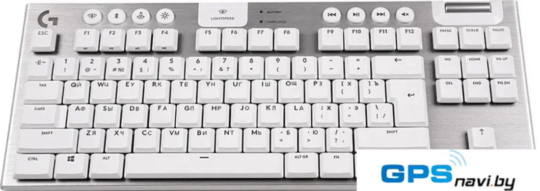 Клавиатура Logitech G915 TKL Lightspeed GL Tactile 920-010117 (серебристый)