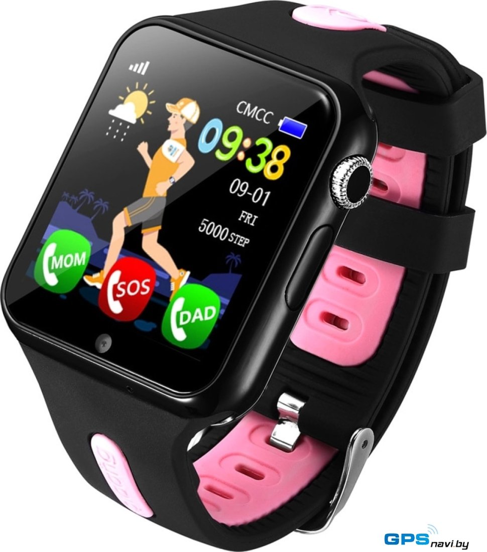 Умные часы Wise WG-SW003 Style (черный/розовый)