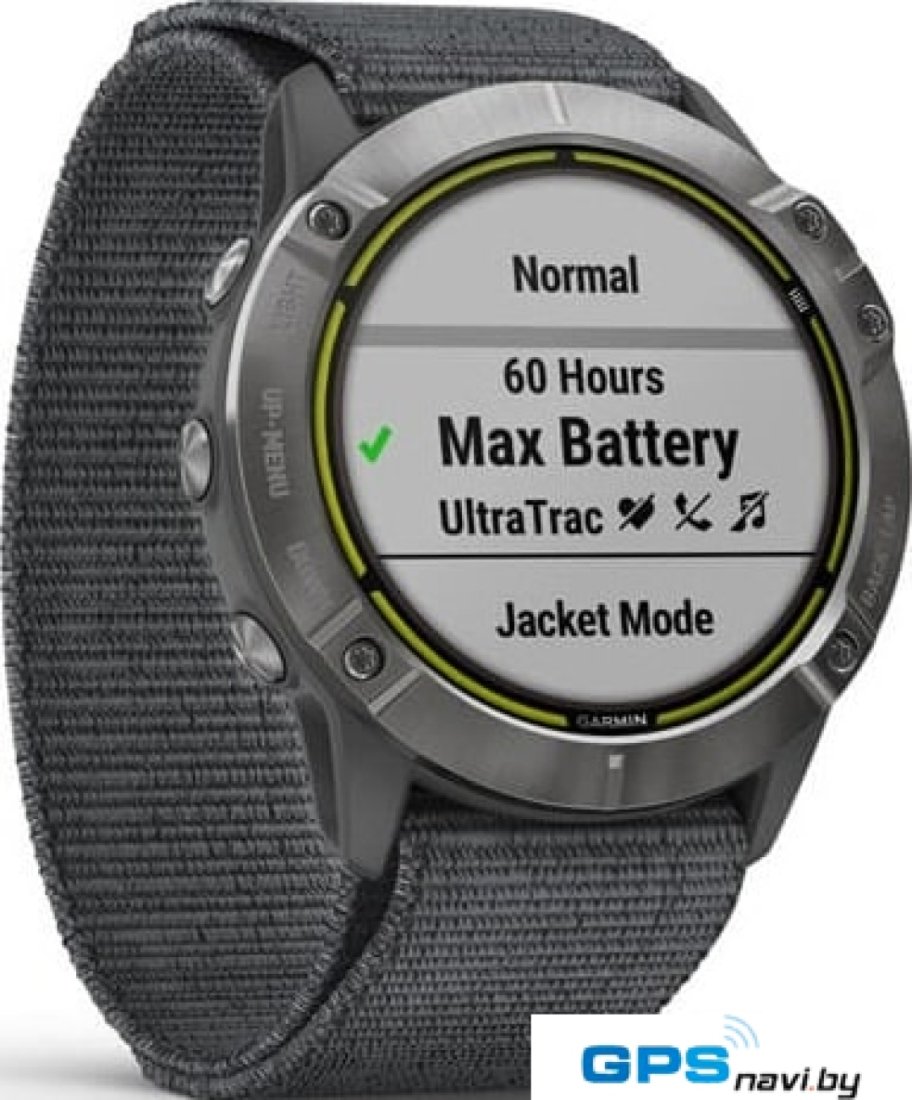 Профессиональные умные часы Garmin Enduro (серая сталь/серый ремешок UltraFit)