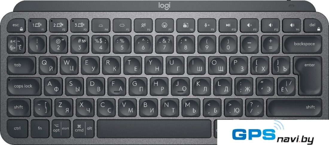 Клавиатура Logitech MX Keys Mini 920-010617 (графитовый, с гравировкой)