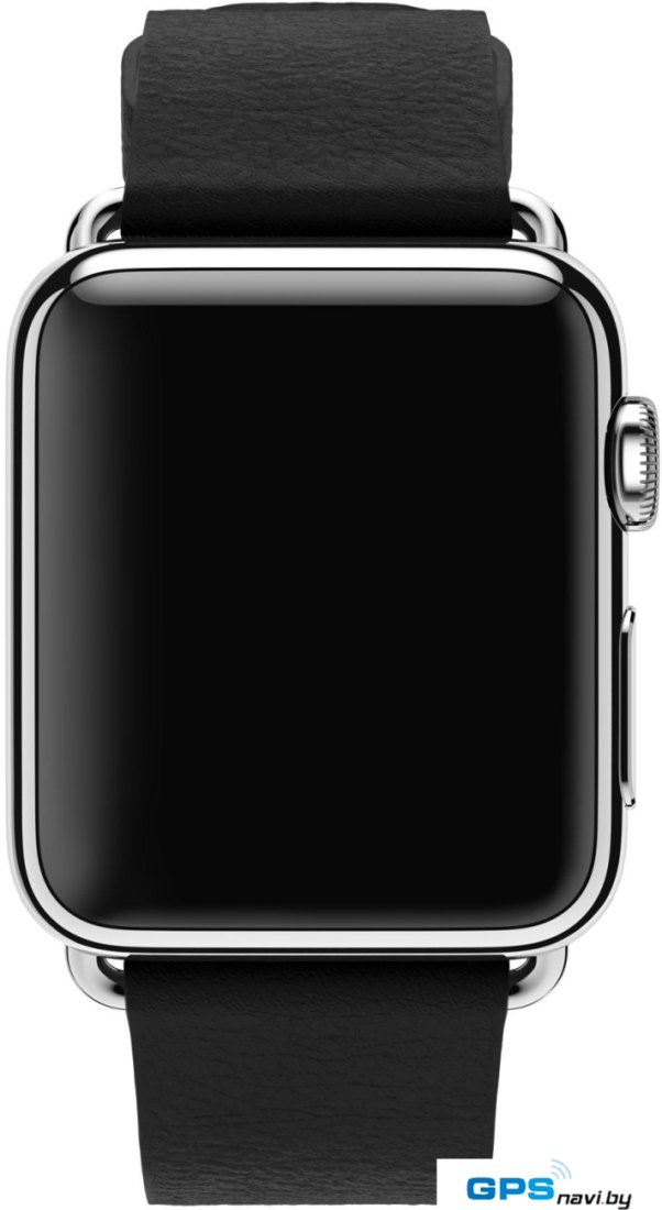 Умные часы Apple Watch 38mm Stainless Steel with Black Classic Buckle (MJ312)
