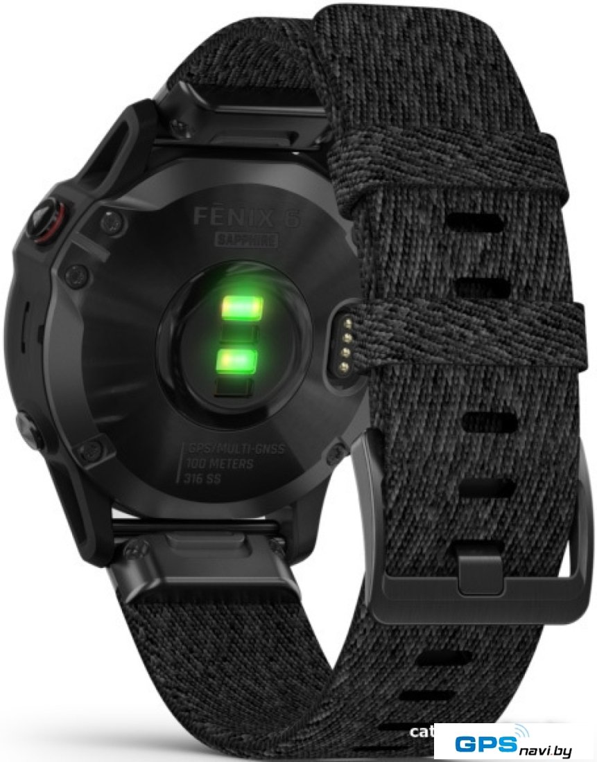 Умные часы Garmin Fenix 6 Sapphire (черный DLC)