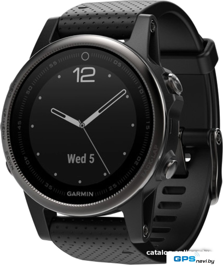 Умные часы Garmin Fenix 5S Sapphire 42mm (черный/черный) [010-01685-11]
