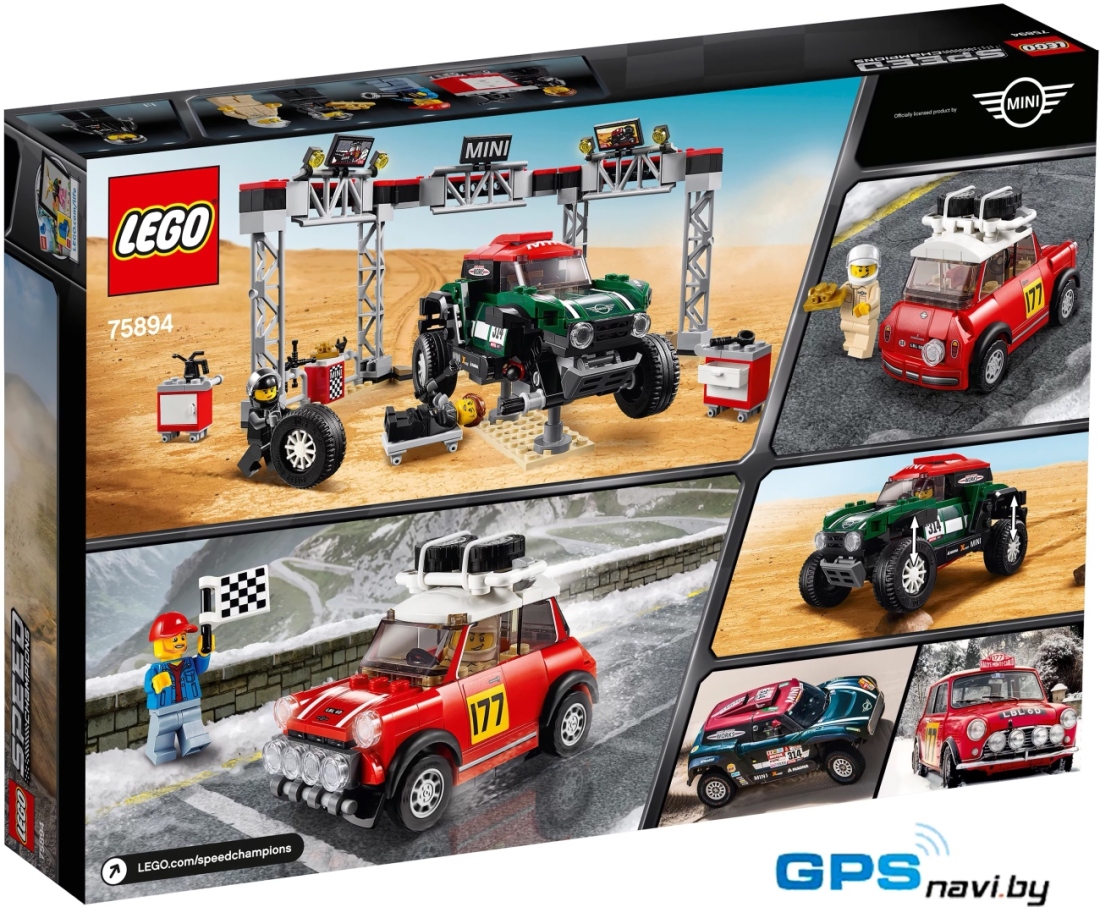 Конструктор LEGO Speed Champions 75894 MINI Cooper S Rally и MINI Cooper Buggy