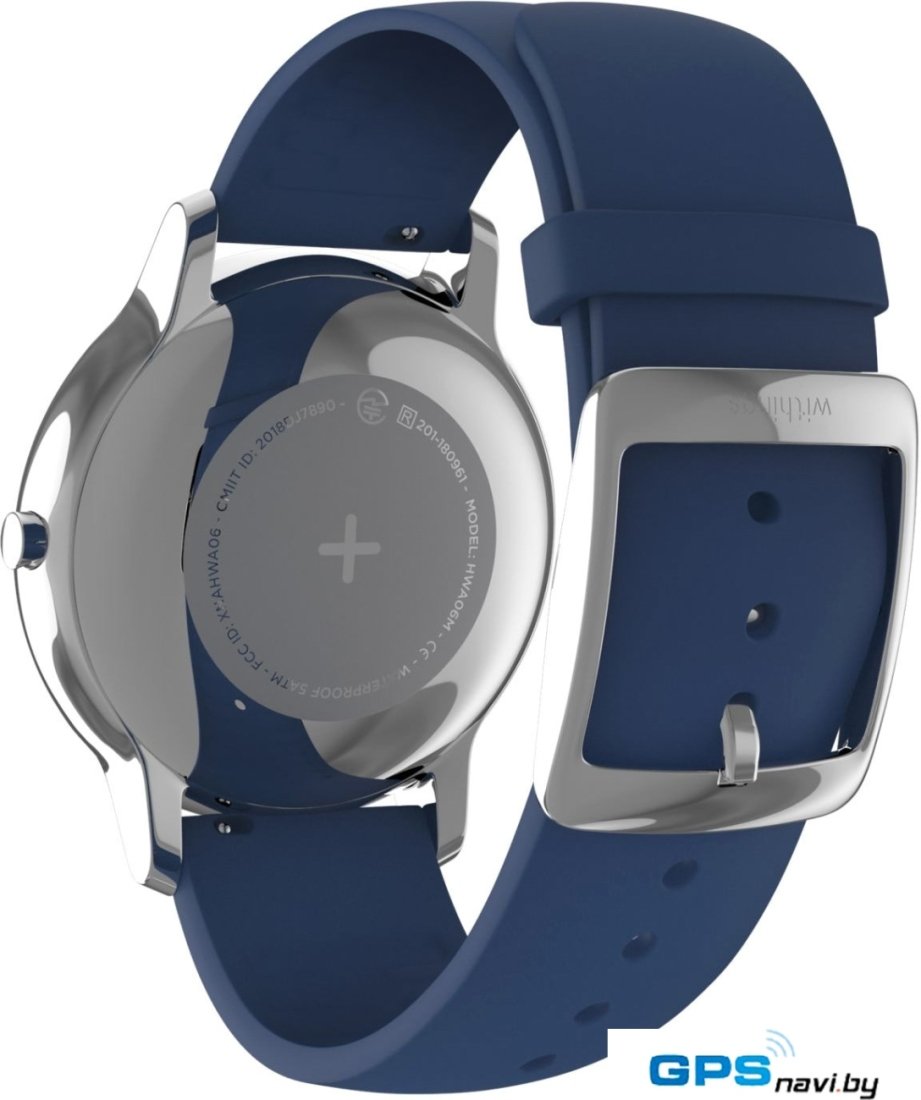 Гибридные умные часы Withings Move Timeless Chic (белый, серебристый/синий)