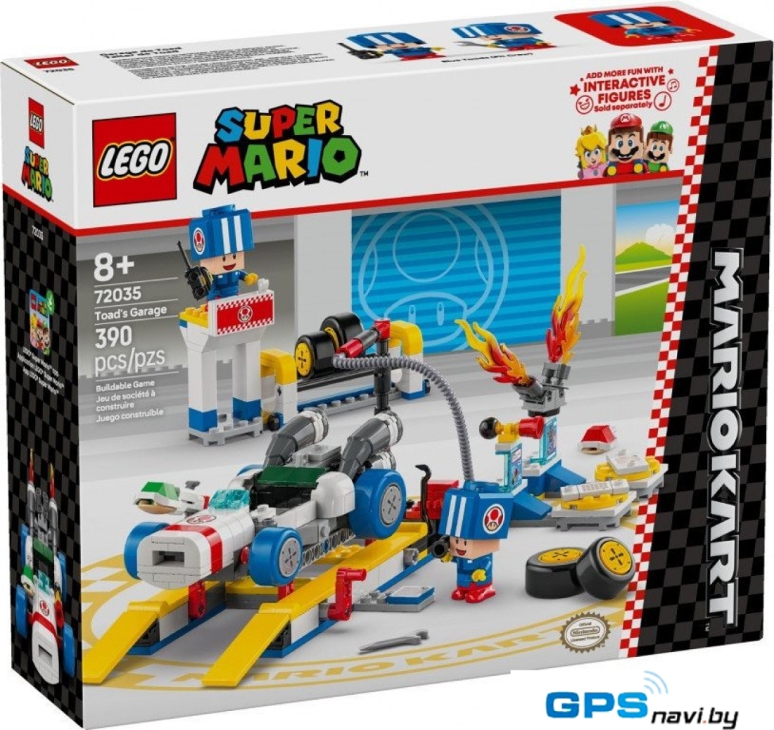 Конструктор LEGO Mario Kart – Гараж Тоада 72035