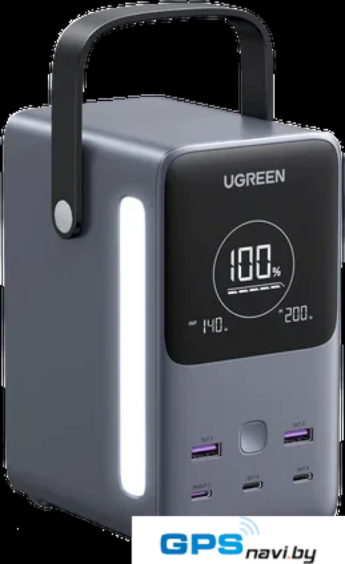 Портативная зарядная станция Ugreen PB770 48000mAh (серый)