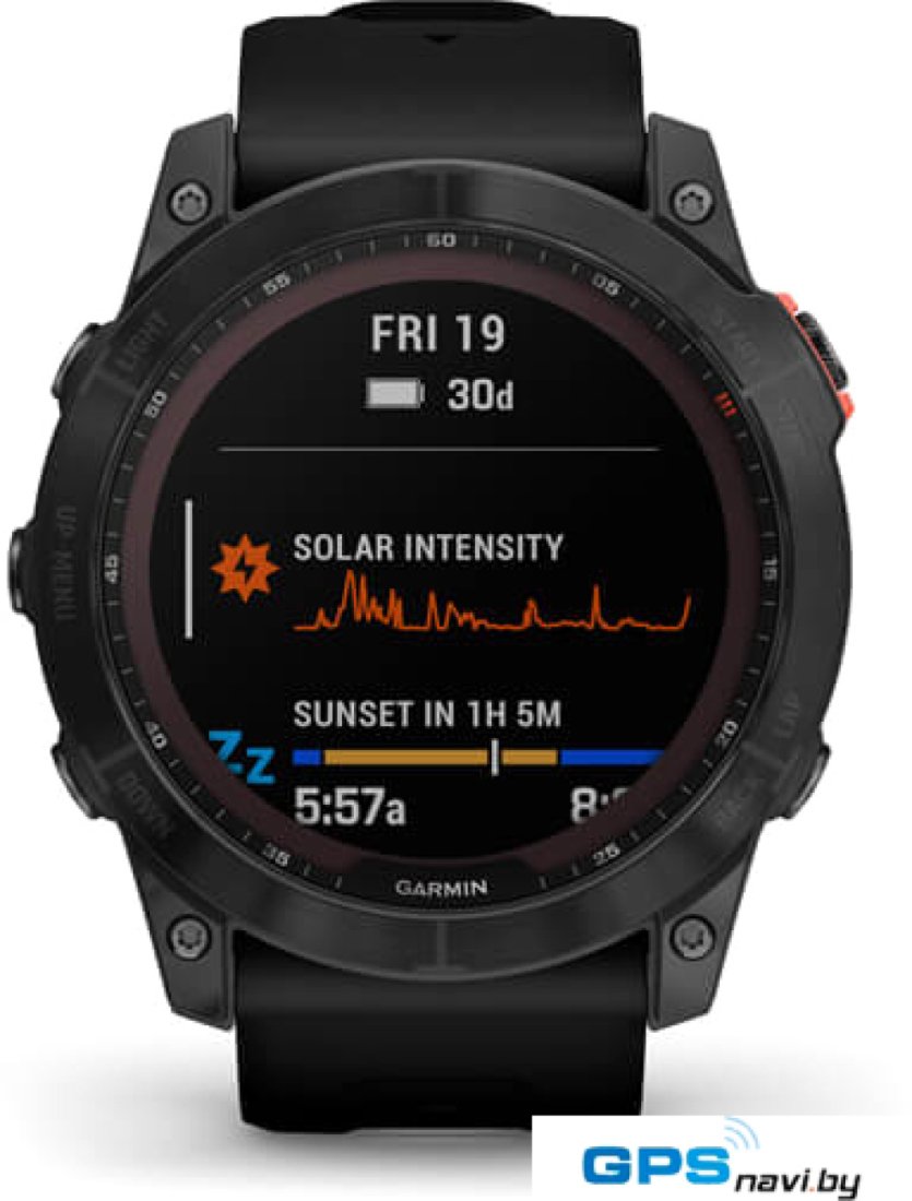 Умные часы Garmin Fenix 7 Solar 47 мм (сланцево-серый/черный)