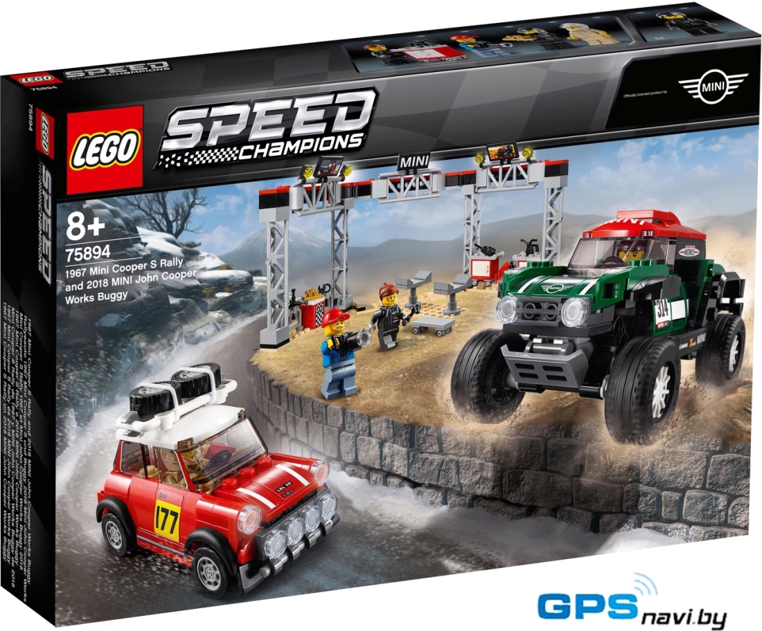 Конструктор LEGO Speed Champions 75894 MINI Cooper S Rally и MINI Cooper Buggy