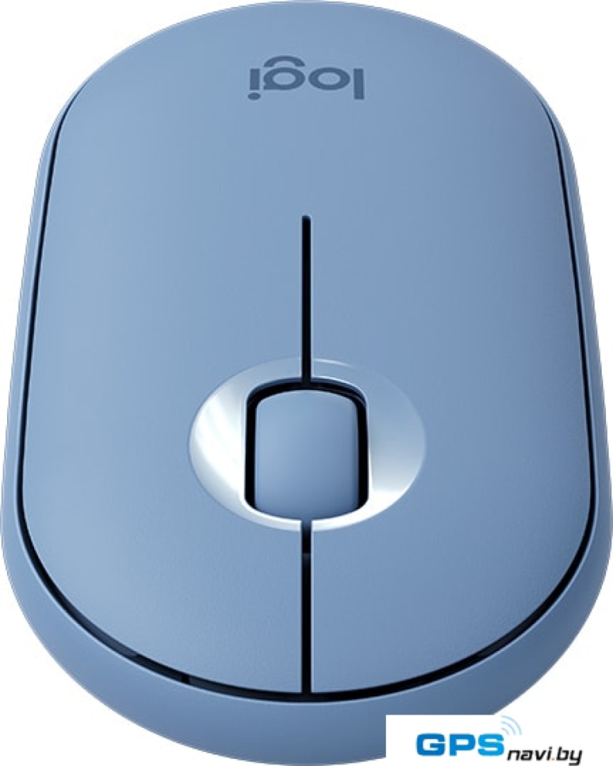 Мышь Logitech M350 Pebble (голубой)
