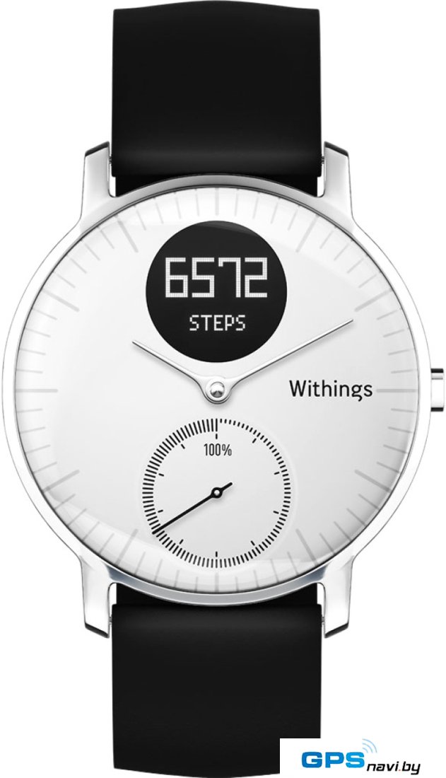 Гибридные умные часы Withings Steel HR 36mm White