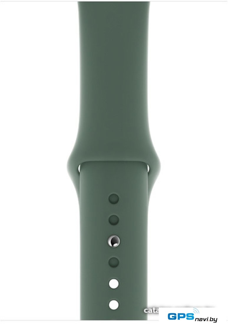 Умные часы Apple Watch Series 5 44 мм (серебристый алюминий/зеленый спортивный)