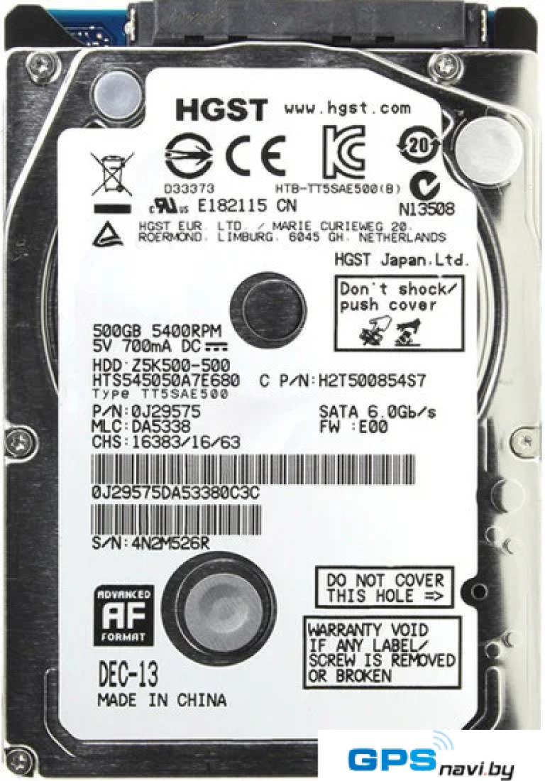 Жесткий диск HGST Travelstar Z5K500 500GB HTS545050A7E680