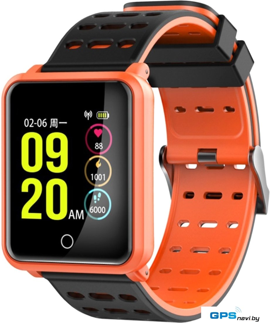 Умные часы Diggro N88 (черный/оранжевый)