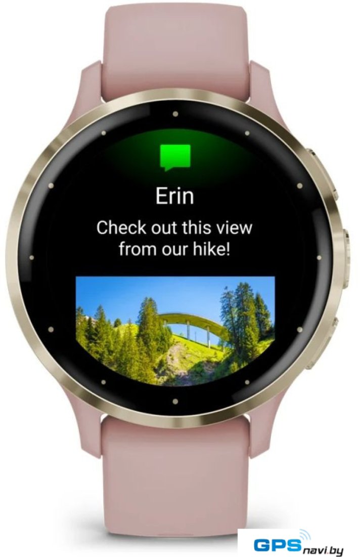 Умные часы Garmin Venu 3S (розовый, с силиконовым ремешком)
